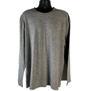 BKE Buckle Tee Shirt Men's Sz XXL  Heather Gray Long Sleeve Crew Neck Base Layer
